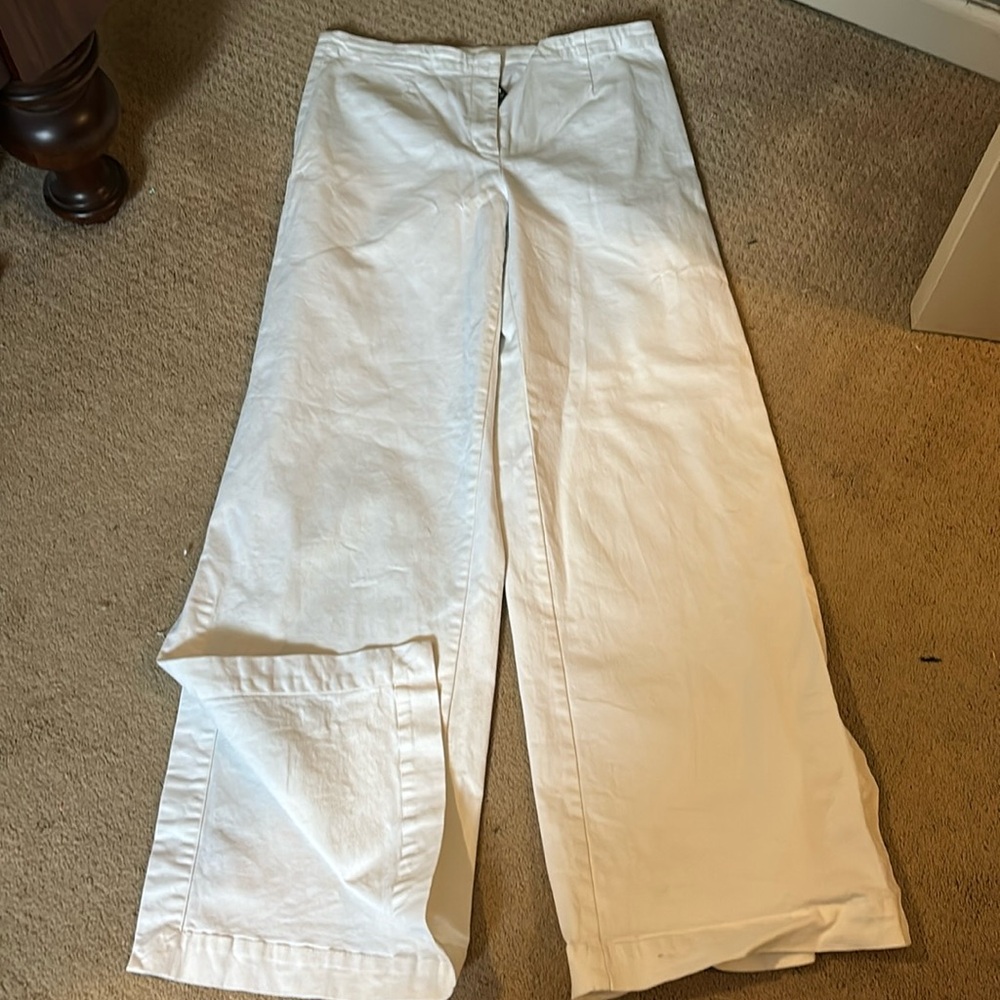 Gorgeous Tracy Reese wide leg white pants